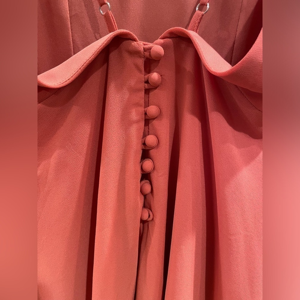 Lulu's Meteoric Rise Maxi Dress Flutter Sleeves A-line Gown - Picture 8 of 10